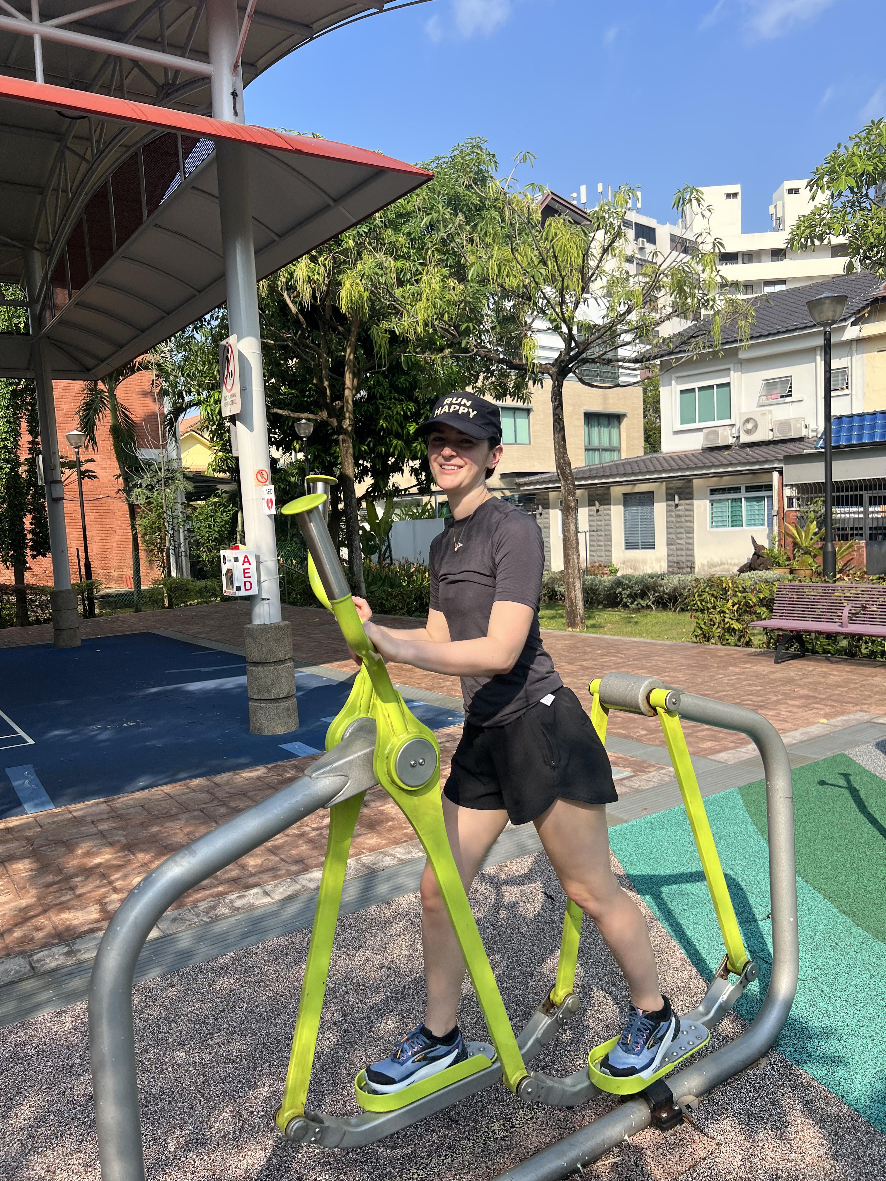 Outdoor elliptical equipment