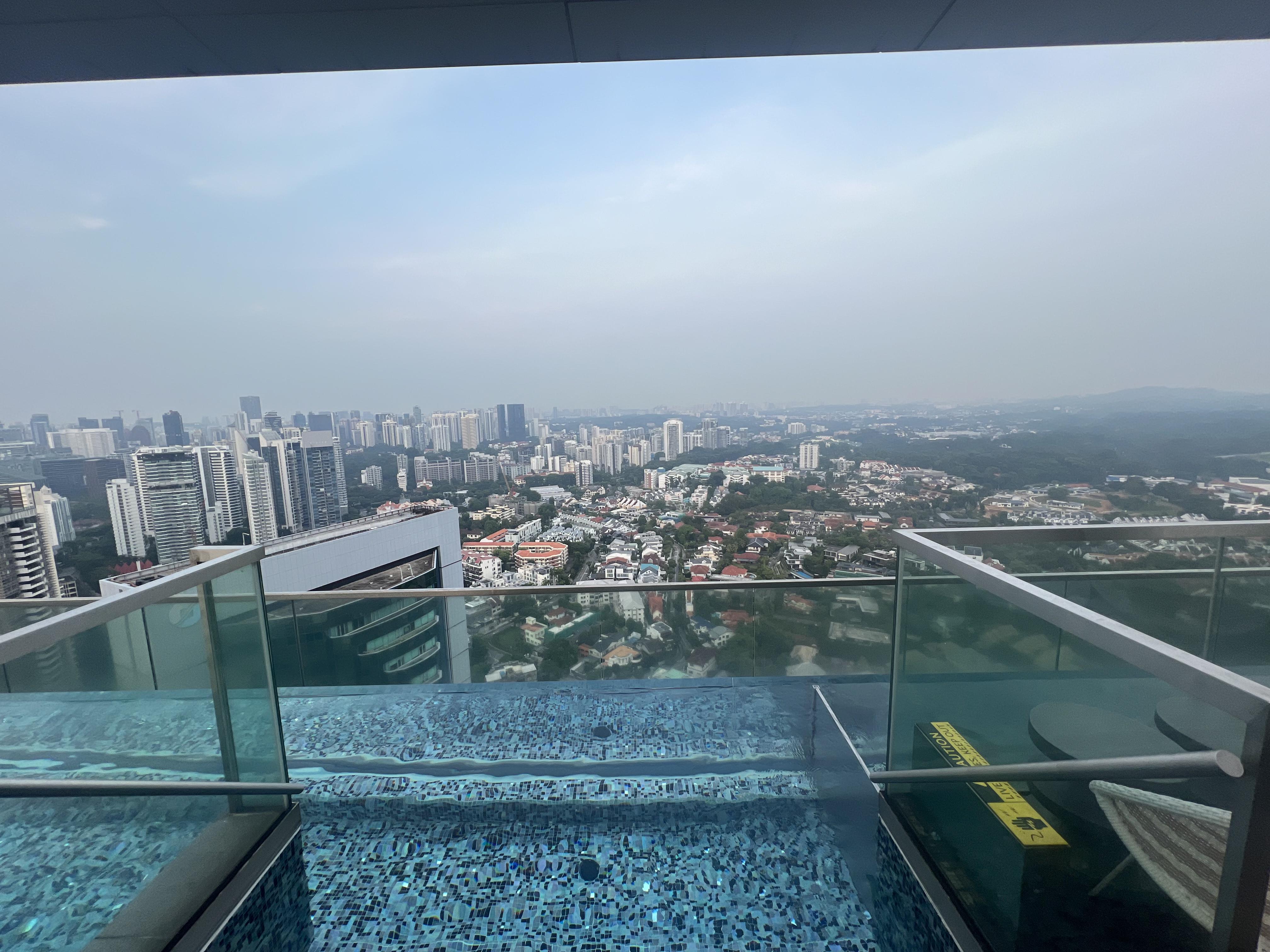 Singapore from the pool
